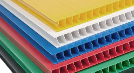 Colorful Coroplast corrugated plastic sheets