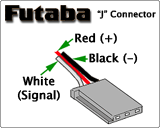 Futaba 'J' Connector Wiring